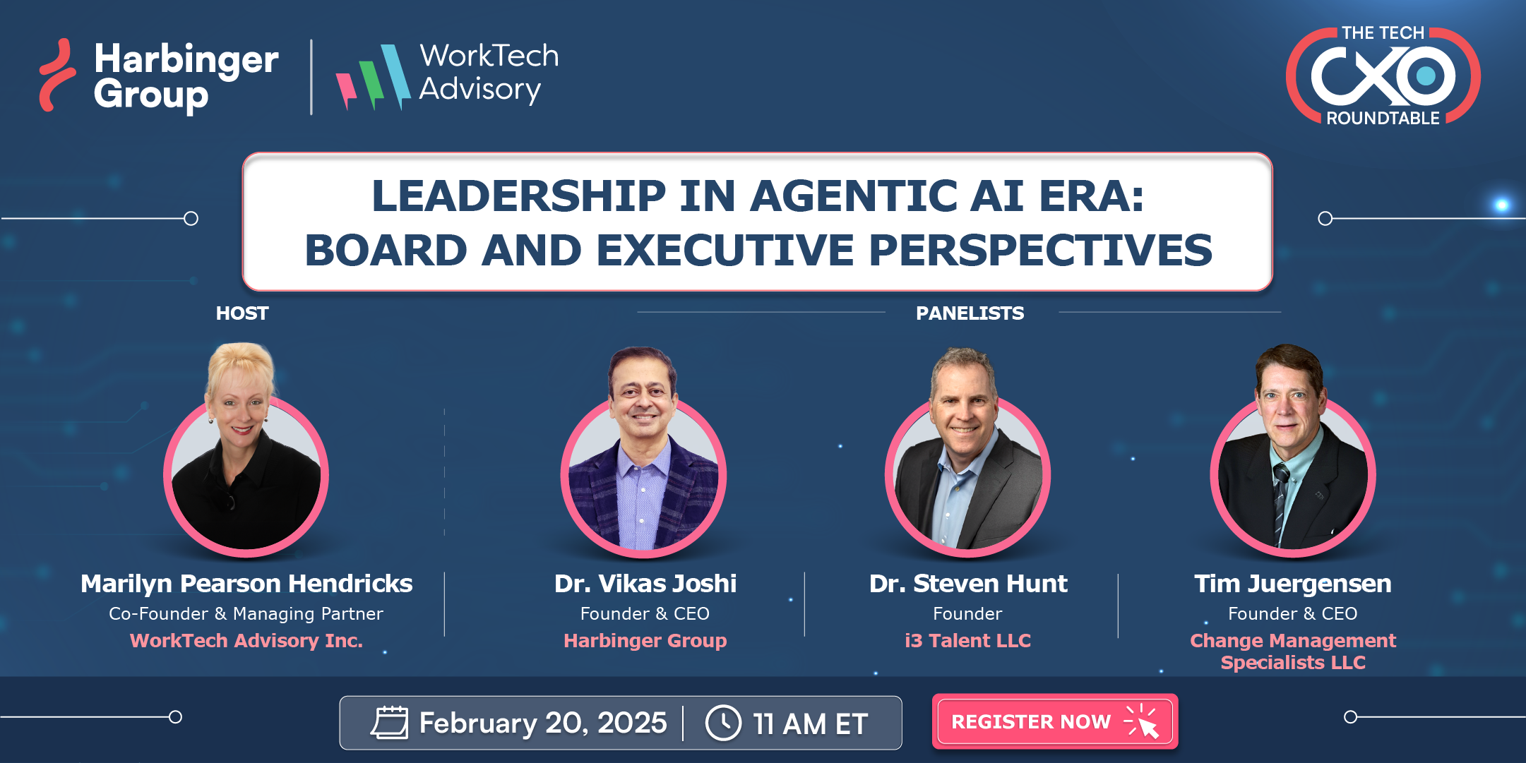 Register for the Leadership in Agentic Ai Era CXO Roundtable.